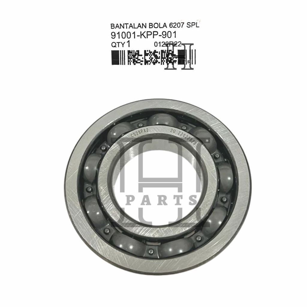 LAHER LAHAR KREK AS KANAN BANTALAN BOLA 6207 SPL BEARING BALL RADIAL NEW SONIC CB CBR 150R SUPRA GTR 150 91001-KPP-901 ASLI ORIGINAL AHM HGP HONDA