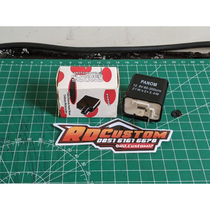 Flasher Sein Sepeda Motor Bunyi dan Kedip Cepat