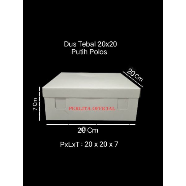 

Dus Nasi Tebal 20x20 Putih Polos