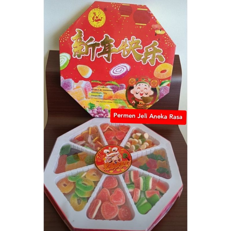 Permen Jelly Aneka Rasa / Assorted Flavor Jelly Candy / Permen Jeli Khas Imlek / Permen Sincia / Gif