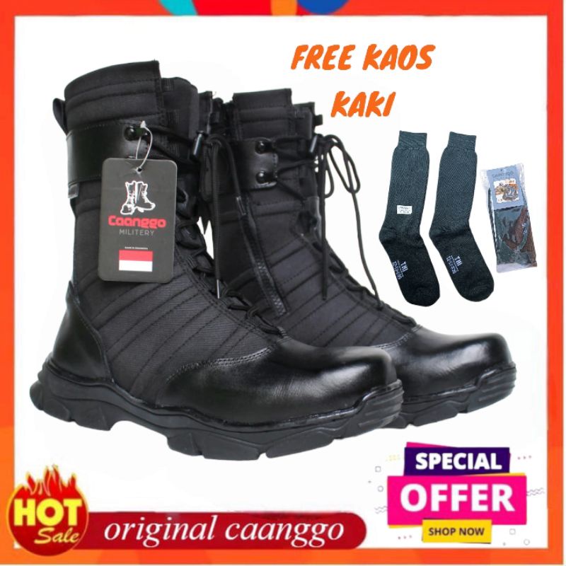SEPATU PDL NINJA KULIT ORIGINAL BREND Caanggo military
