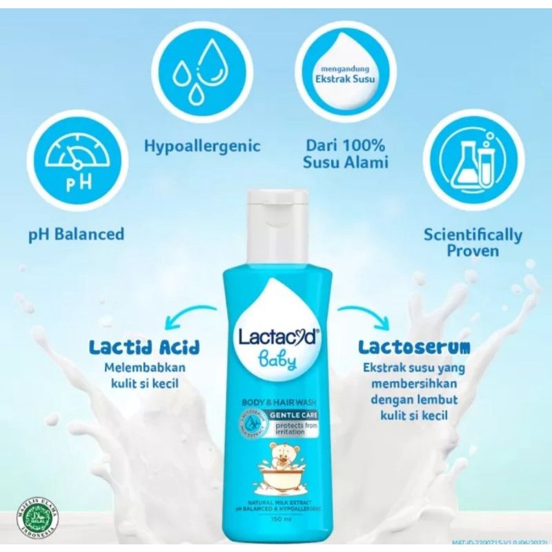 LACTACYD Baby Cleansing and Moisturizing Sabun Bayi 60ml,150ml,250ml &amp; 500ml