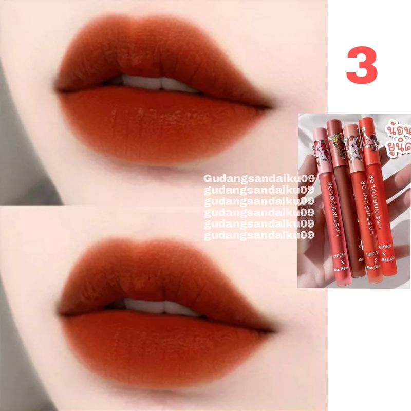 LIPSTIK WATERPROOF - LIPGLOS - LIPSTIK TAHAN LAMA DAN RINGAN - LML 1044-Pony 03