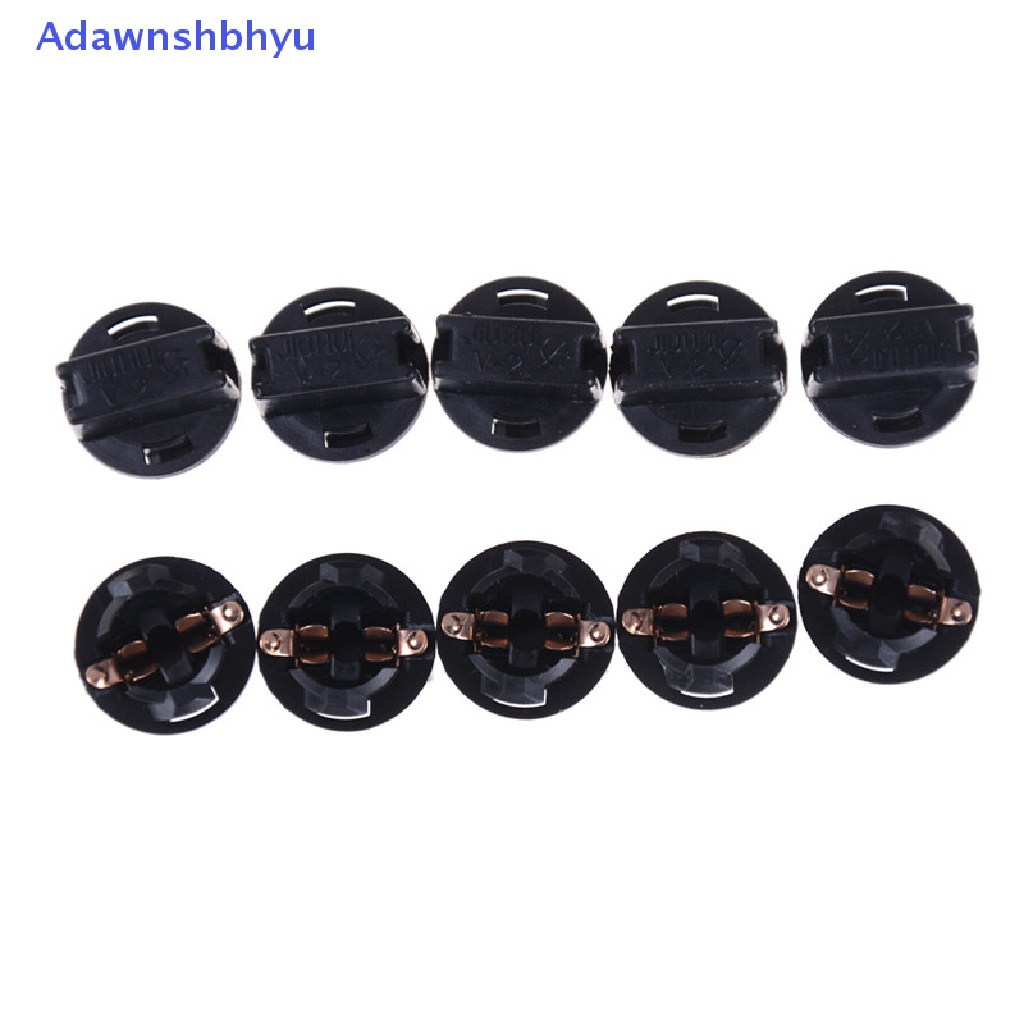 Adhyu 10PCS T10 W5W 168 192 194 Wedge Panel Instrumen Dash Light Base Socket ID