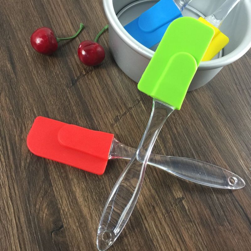 Spatula Silikon Anti Lengket Tahan Panas / Sutil Alat Aduk Adonan Kue Karet
