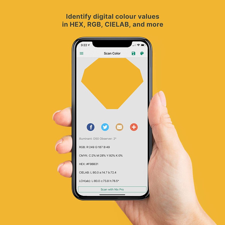 Nix Pro 2 Colorimeter Color Sensor Tool with Bluetooth iPhone Android