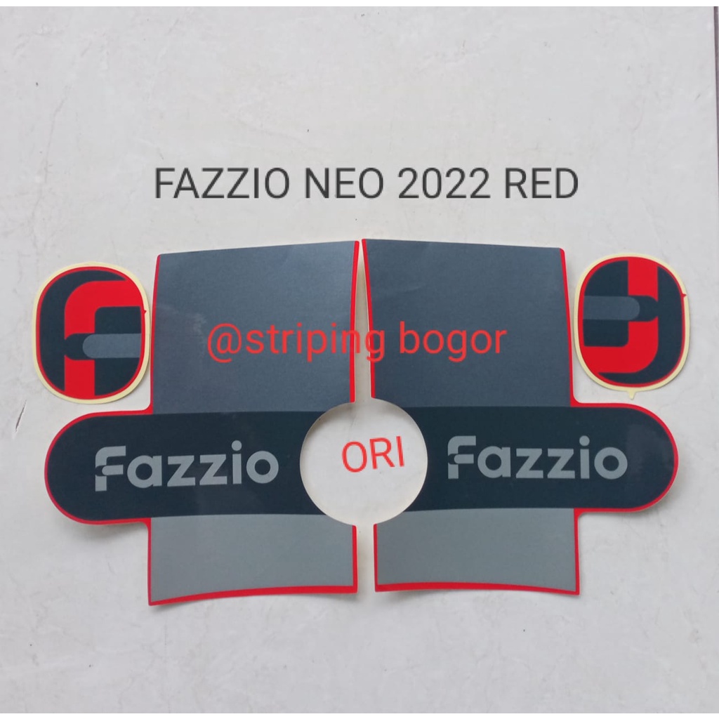 Striping Stiker Motor Yamaha Fazzio Neo 2022 Red