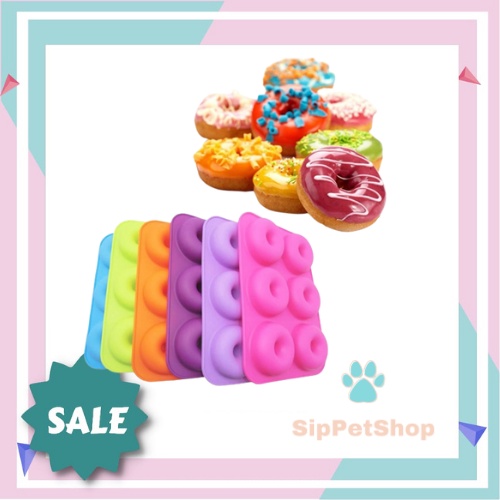 Cetakan Kue Cetakan Donat Silicone 6 Lubang Baking Mold Dome 6 Lubang Cetakan Coklat BPA Free