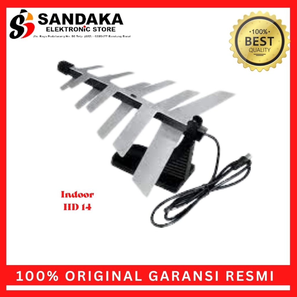 Antena TV PF Digital Indoor / Antena Dalam HD 14