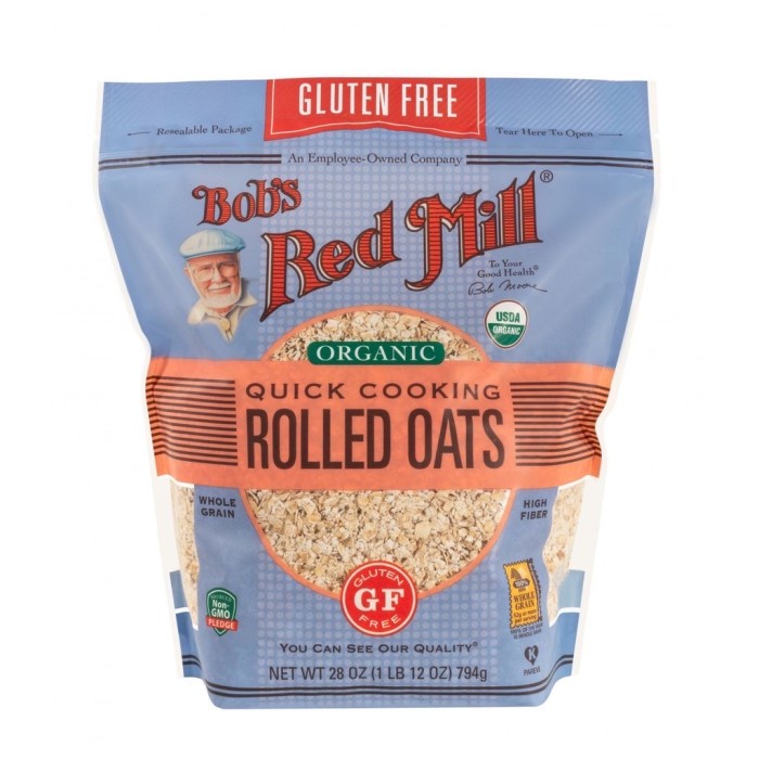 

[NEW] BOB's RED MILL GLUTEN FREE ORGANIC quick cooking rolled oats