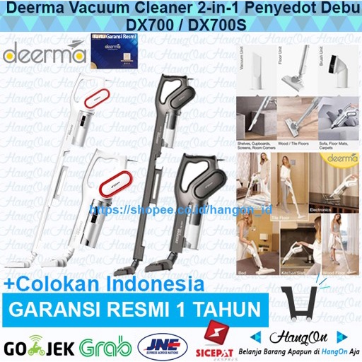 Deerma Vacuum Cleaner 2-in-1 Penyedot Debu DX700 / DX700S  DX 700 DX 700s Sedot Hisap debu Anti Debu dan Tungau 15000 PA