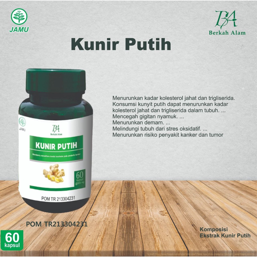 Kunir Putih Extrak Kapsul / Kapsul Kunir Putih