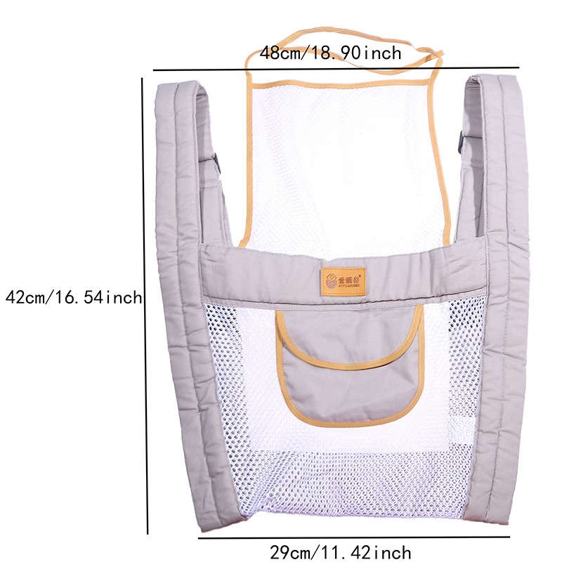 Baby Carrier Breathable Ringan, Baby Carrier Double Layer Mesh, Bayi Ergonomis