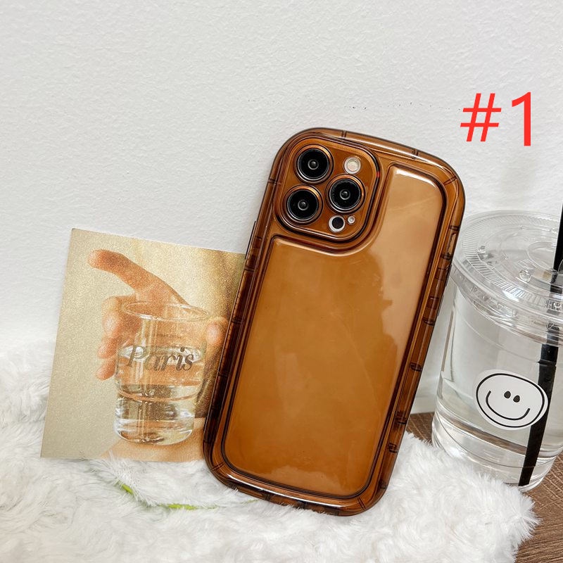 New Simple 3Colors Clear Soft Case iP iPhone 6 6S 7 8 14 + Plus SE 2020 X XR XS Max 11 12 13 Pro Max Casing Apple