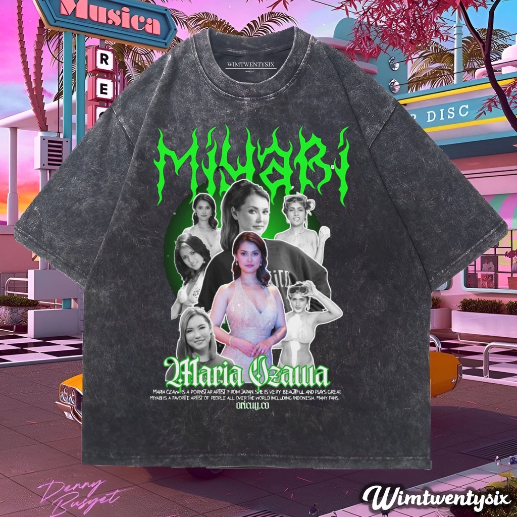 Wimtwentysix “Miyabi Maria Ozawa” Oversize T-shirt | kaos washed | vintage tee