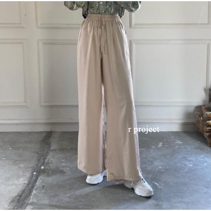 Kano kulot pants | celana kulot bahan rayon twill premium | Pinggang Full karet |celana kulot wanita original by r_project