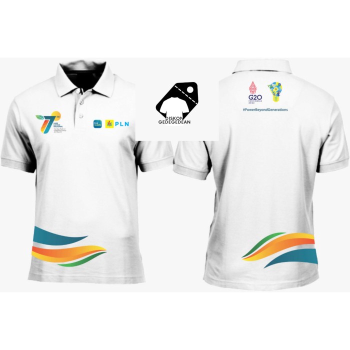 Diskon Kaos Pln Hut 77 - Kaos Polo Pln 77 - Kaos Kerah Pln 77