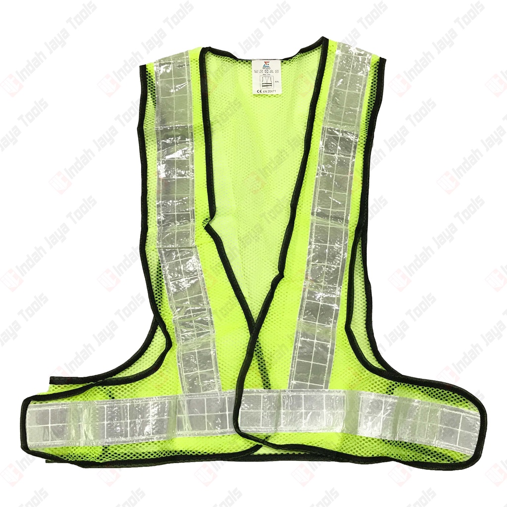 ENZO V Rompi Jaring PVC Reflective Safety Vest Rompi Jala Proyek