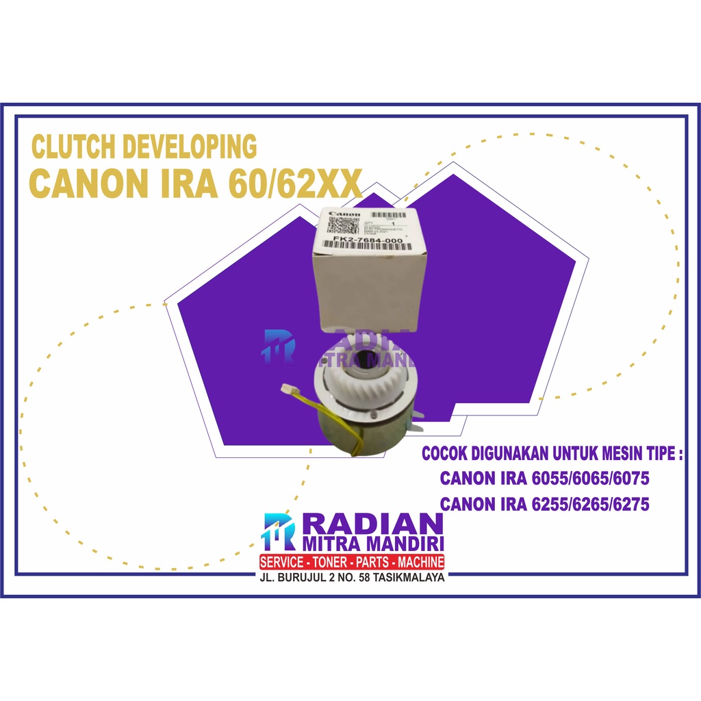 CLUTCH DEVELOPING MESIN FOTOCOPY CANON IR ADVANCE IRA6075 IRA6275