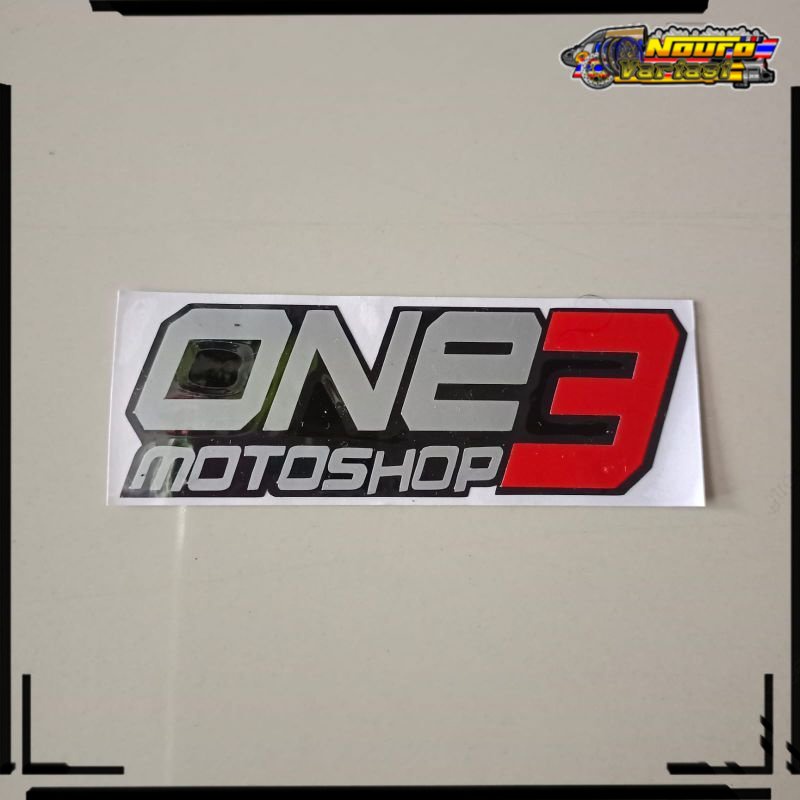 COD Stiker cutting one motoshop 3 berkualitas mantap