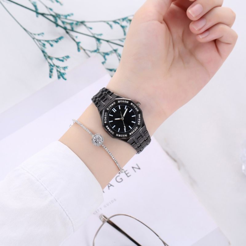 (Terima Cod)Jam Tangan Wanita Fashion DGC Mata&quot; Sergi8 Strap Rantai/Stell(Dikirim Jakarta)