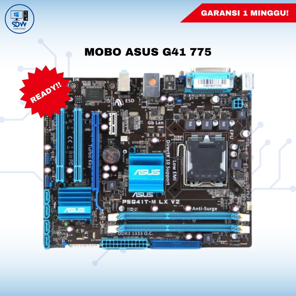 MOBO ASUS DDR3 G41 SOCKET 775