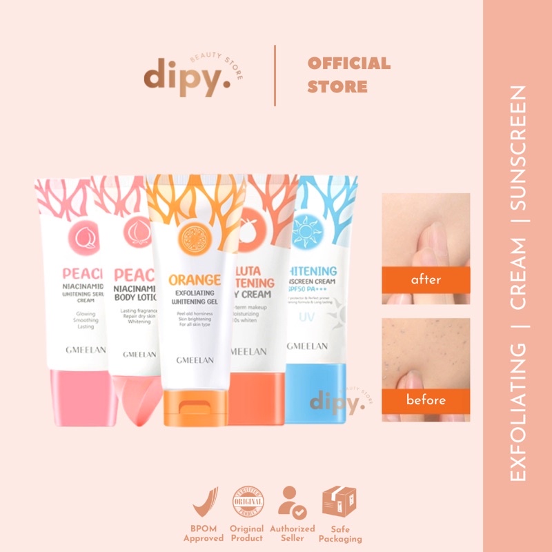 【Official Outlet】 GMEELAN - Exfoliating Gel Face Eksfoliasi Peeling Wajah Blackhead Cleaner Hydrating Gel Day Cream Niacinamide Pelembab Wajah Pemutih Pencerah Penghilang Daki Komedo Wajah Glowing Viral BPOM