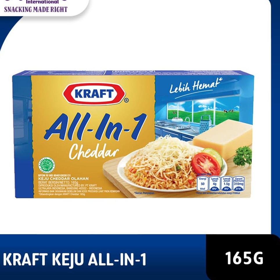 

➚Sale Kraft Keju All in 1 Box 165g Untuk Kue dan Burger Z77 ☆