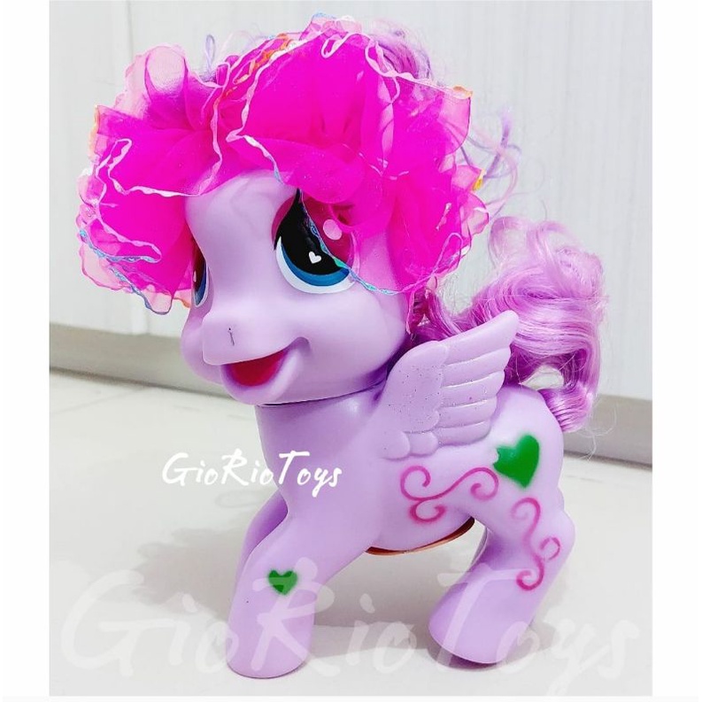 Mainan Anak Perempuan - Mainan Little Pony Lovely Horse Kuda Poni Jumbo + Aksesoris + Nyala - Mainan