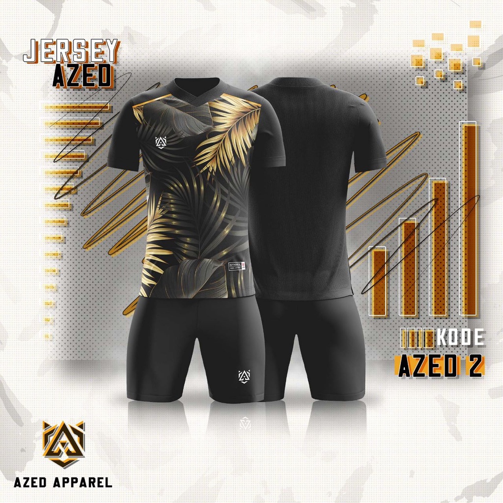 [JERSEY ORI] KAOS SETELAN JERSEY PRINTING ORIGINAL AZED - OLAHRAGA BAJU FUTSAL/ VOLLY