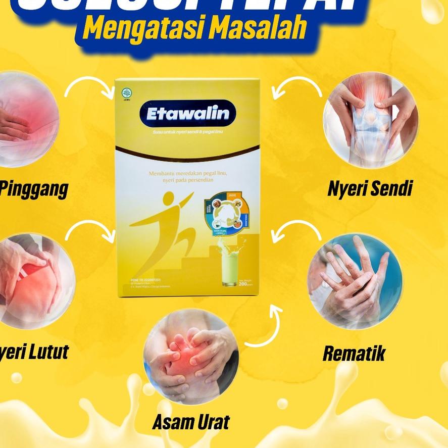 

T6T» Etawalin – Solusi Osteoporosis | Susu Kambing Etawa Asli Tingkatkan Kepadatan & Kesehatan Tulang Sendi Anti Asam Urat Rematik Reumatik Nyeri Lutut Pinggang Bahu Punggung Obat Encok Alami Jamu Herbal Sakit Badan Pegal Linu untuk Lansia Anlene Geliga H