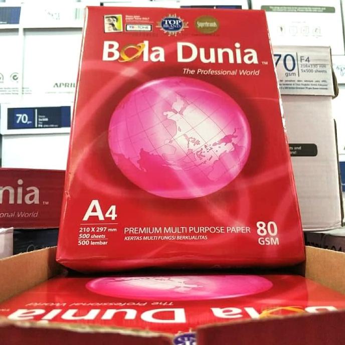 

GRATIS ONGKIR ! Kertas A4 80 Gram Bola Dunia