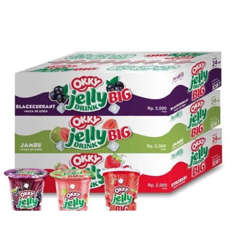 Jual Okky Jelly Drink Big Aneka Rasa 1 Dus Isi 24 Pcs Shopee Indonesia 9627