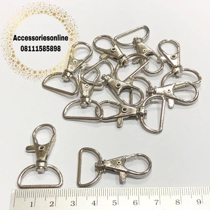 

Cantelan Pengait Besi Gantungan Tali ID Card Uk. 2cm /K77 2cm C 144pcs