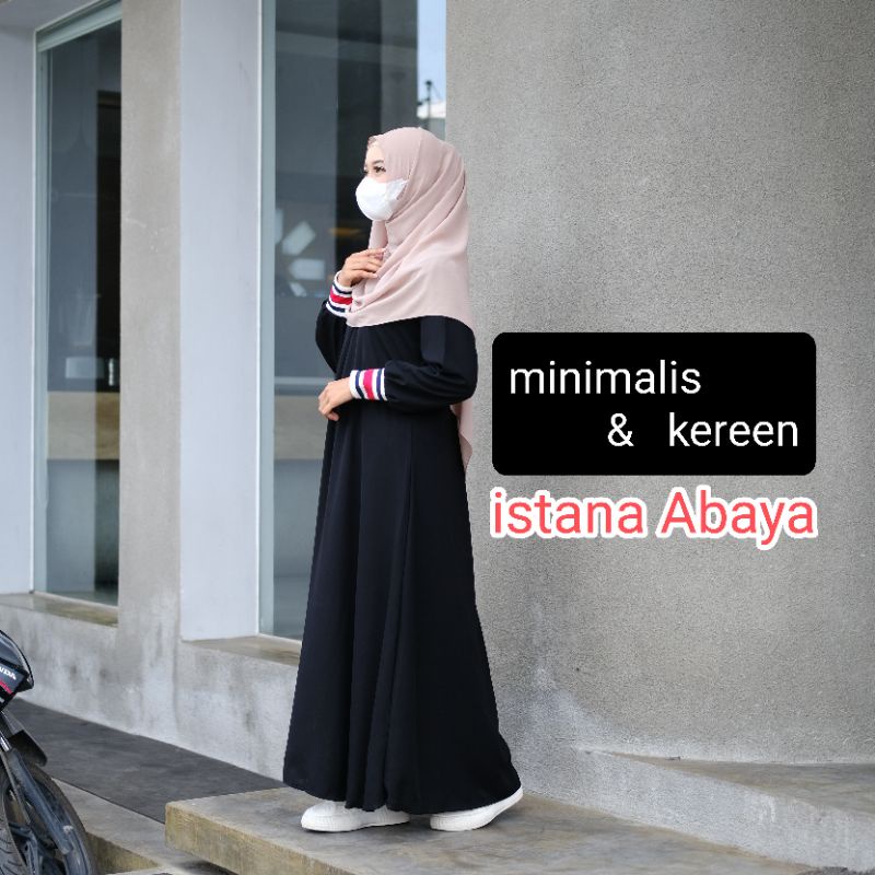 Terbaru dan terkeren abaya Tgn Karet Jaket(Wudhu friendly) bnr2 Cantik bgt begitu elegan terbaru dari istana abaya! kekinian