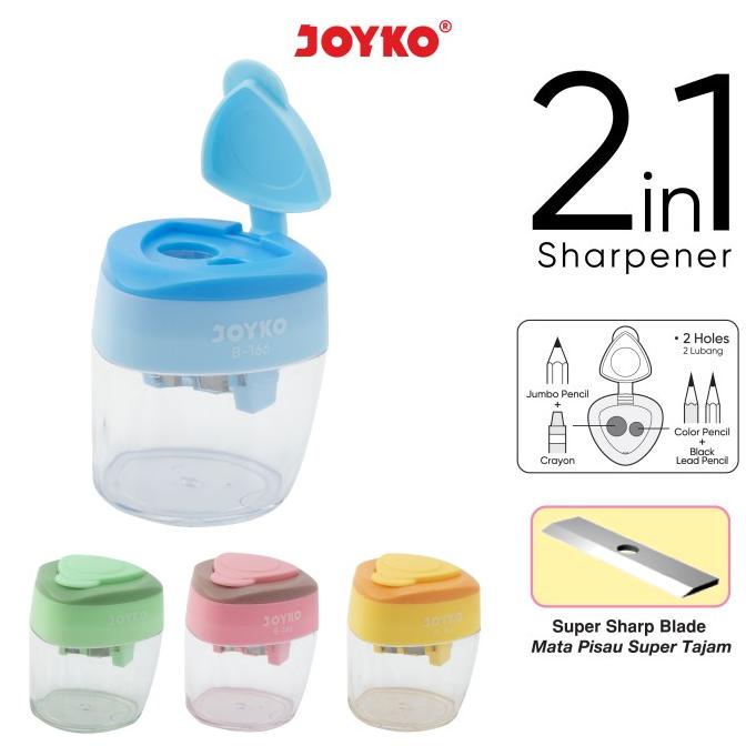 

Rautan Serutan Sharpener Joyko B-166 2 In 1