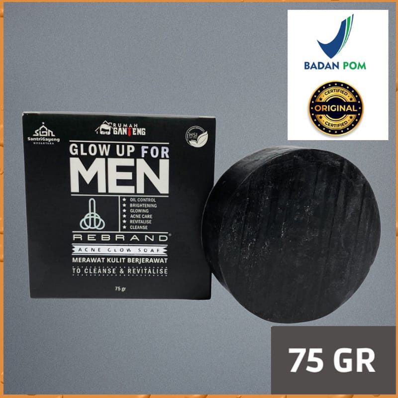 Sabun Muka Cowok GLOW UP FOR MEN By Rumah Ganteng (BPOM)
