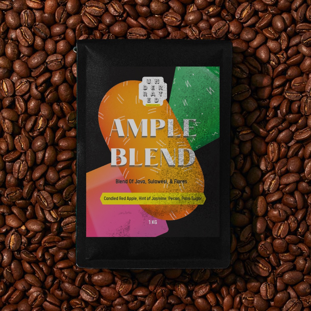 

Biji Kopi Ample Blend Coffee Beans 1kg by Underrated Coffee Roastery