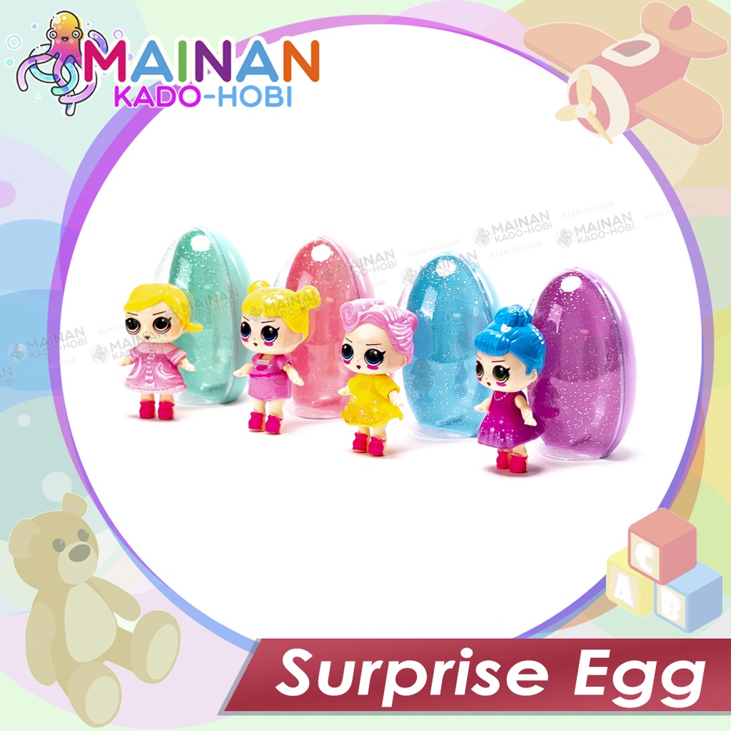 MAINAN ANAK EDUKASI SURPRISE EGG TELUR KARAKTER LOL