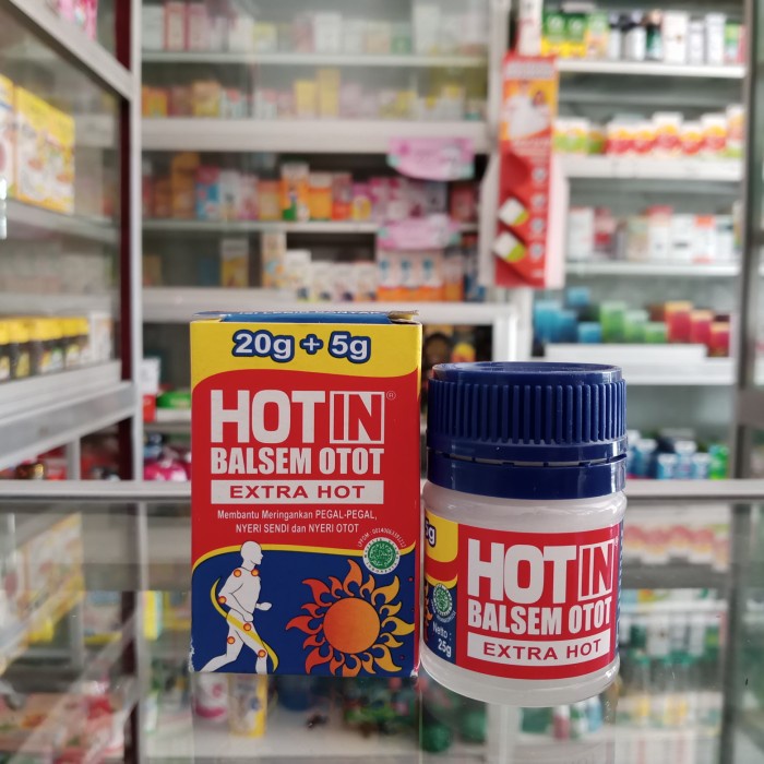 BALSEM OTOT HOT IN ~ EXTRA HOT 20gr + 5 gr / Balsem Hot In Otot Extra Hot 20gr + 5gr/ hot in cream/ 