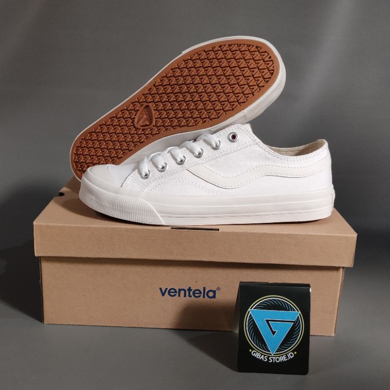VENTELA PUBLIC BASIC LOW / HIGH ALL WHITE SEPATU PUTIH PRIA WANITA