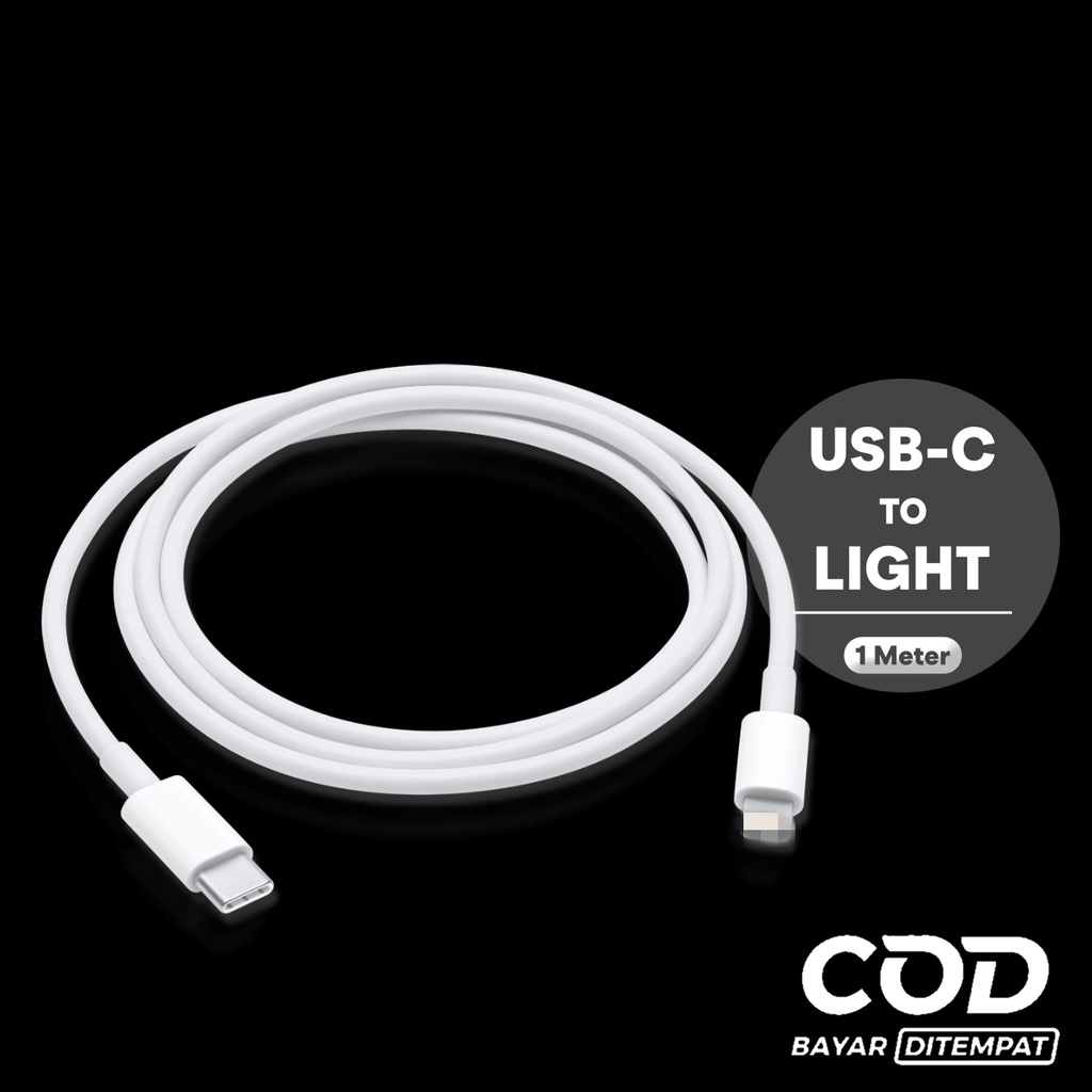 SL Kabel Data USB-C to Light Original / Kabel Charger USB C to Light 1 Meter