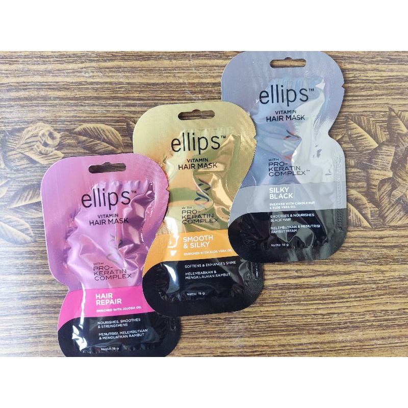 ELLIPS Vitamin Rambut Ellips Vitamin Rambut HAIR MASK Pro Keratin