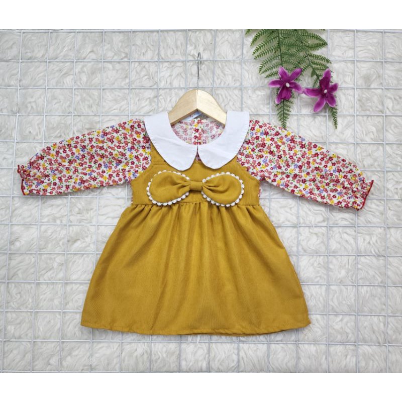 baju bayi perempuan Dress pita Baby