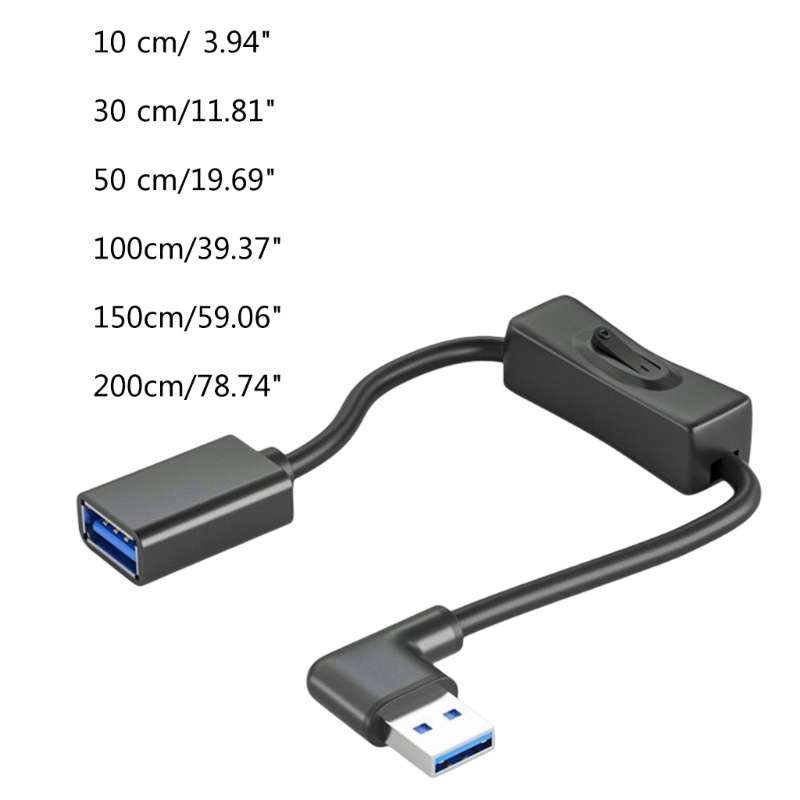 Zzz Data Sync USB3.0 Extender Cord Kabel Ekstensi USB Dengan Saklar ON OFF Untuk Kipas Angin