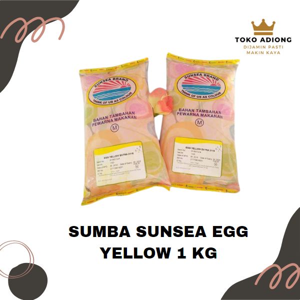 

PEWARNA MAKANAN - SUNSEA BRAND - BAHAN TAMBAHAN PANGAN - EGG YELLOW EXTRA 2115 - 1KG