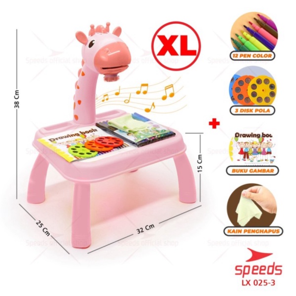 

Edukasi Projection Belajar Projector Anak Speeds Painting Promo Berkualitas Mainan M Meja - Pink
