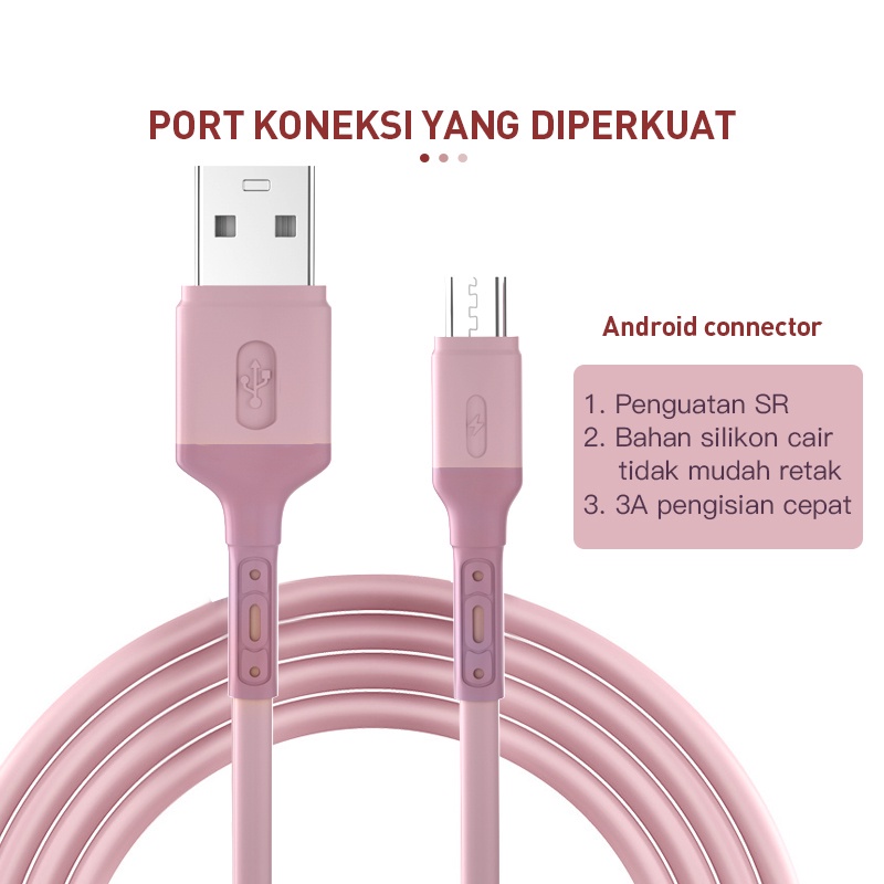 Buy One Get One Kabel Data 3in1 Type C Fast Charging 3A 1.2 Meter Kabel Data USB Kabel Android