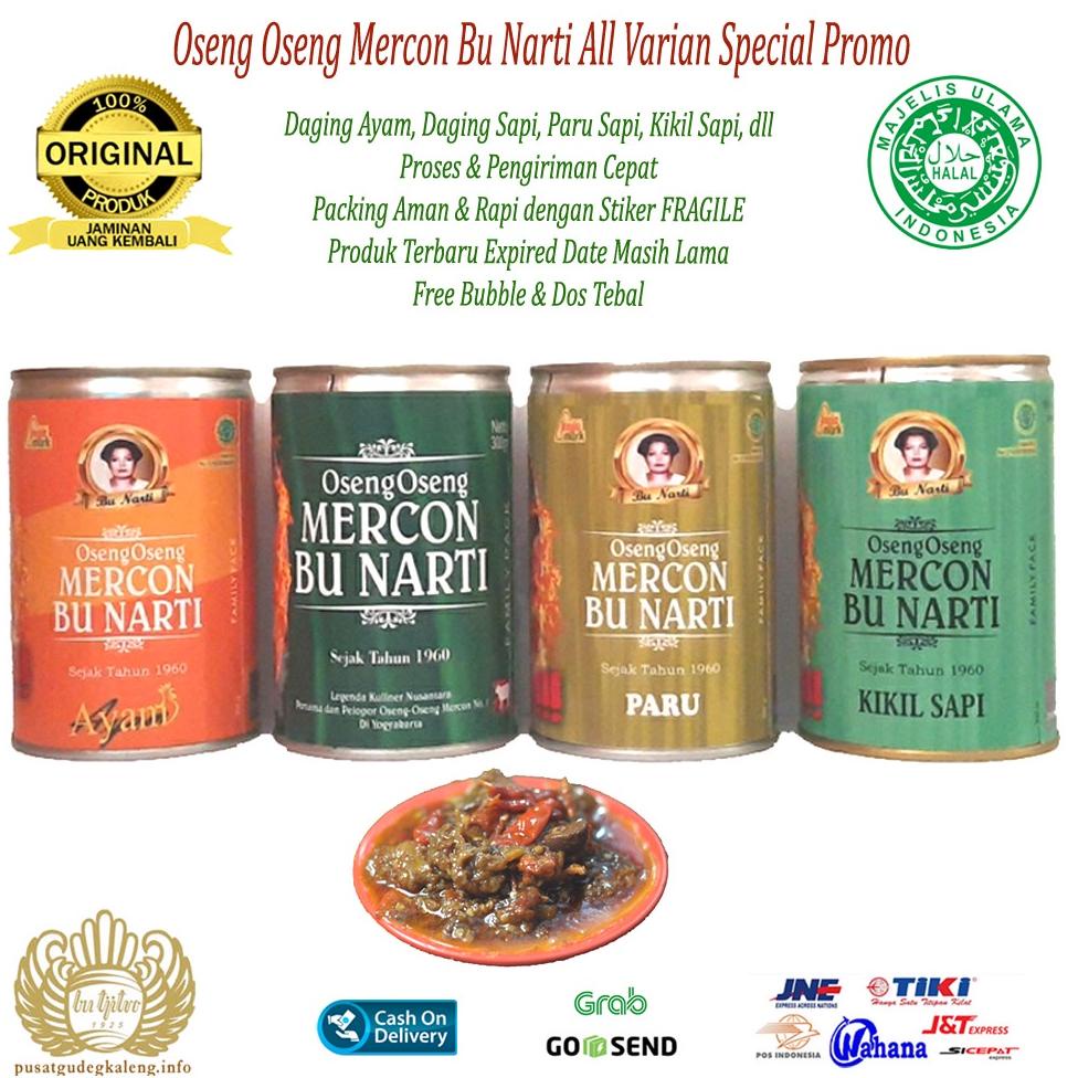 

TERBARU Oseng Oseng Mercon Bu Narti Khas Jogja All Varian Special Promo - 300 Gram vnn18