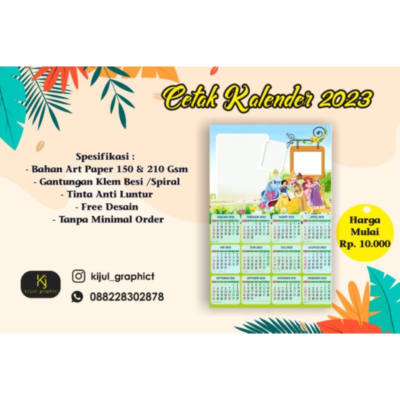 

Kalender custom free desain
